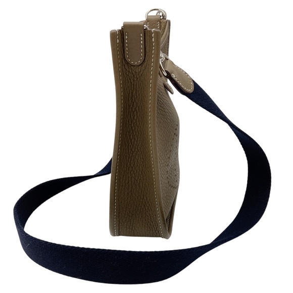 HERMES TAUPE EVELYNE TPM 16 LEATHER HANDBAG - Picture 2 of 14